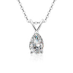 S925 Sterling Silver Moissanite Water Drop Necklace