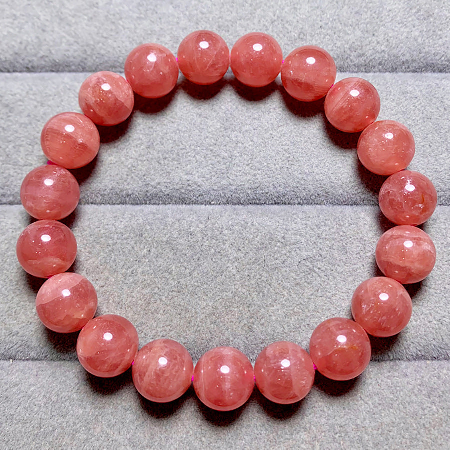 Natural Rhodochrosite Crystal Bracelet