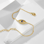 S925 Sterling Silver Zircon Devil's Eye Bracelet