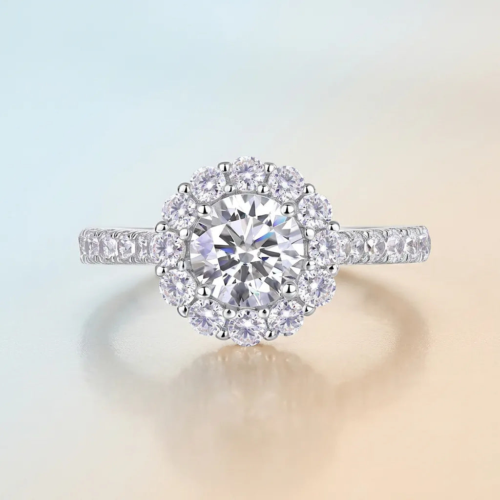 S925 Silver Moissanite "True Love" Ring
