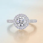 S925 Silver Moissanite "True Love" Ring