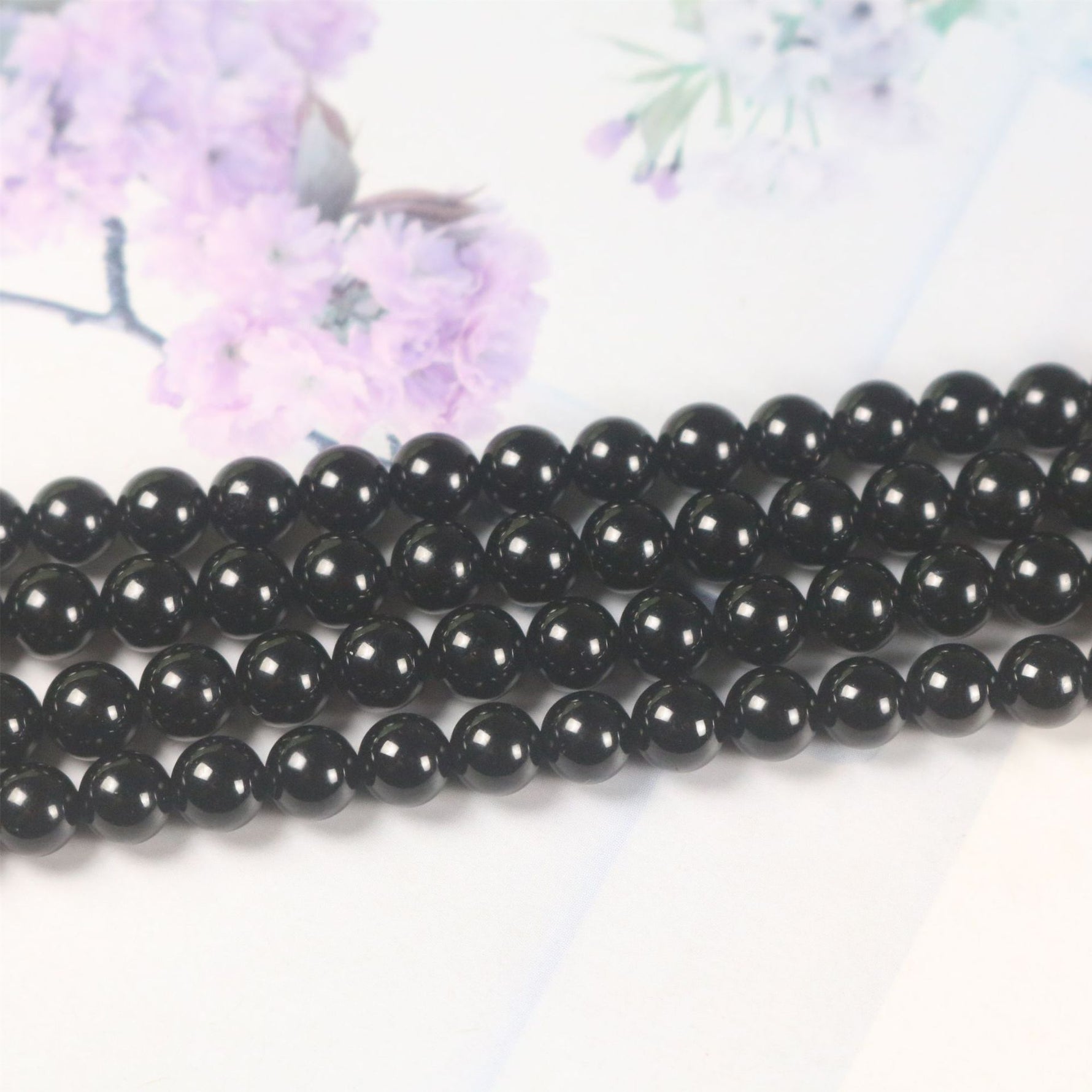 Black Tourmaline Loose Beads (Straight-Drilled) – DIY Jewelry Accessories