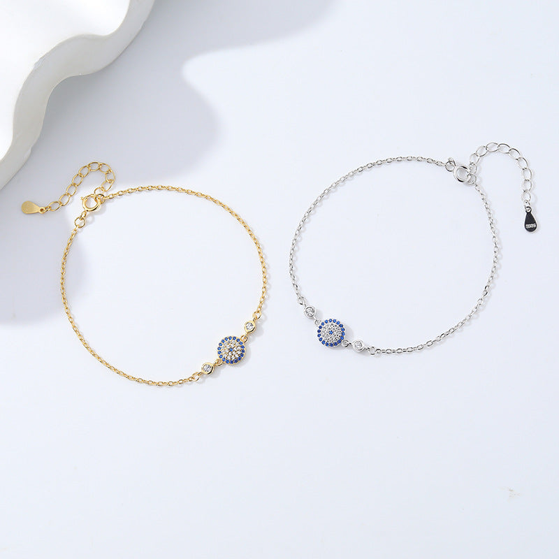 S925 Sterling Silver Bracelet Set with Zirconia