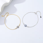 S925 Sterling Silver Bracelet Set with Zirconia