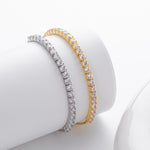 S925 Sterling Silver Diamond-Accented Bracelet