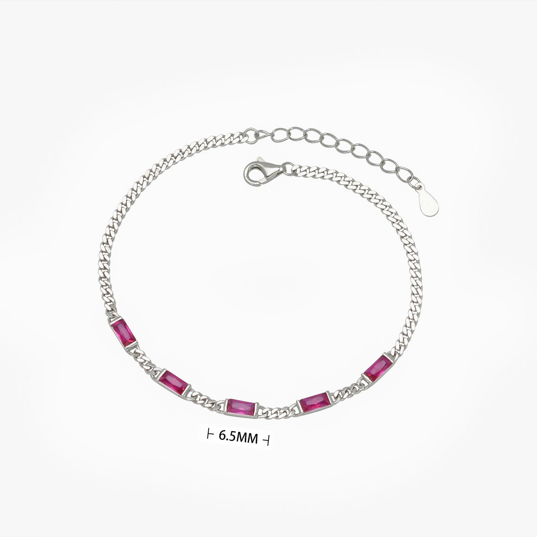 S925 Sterling Silver Cubic Zirconia Bracelet