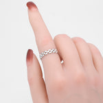 European and American retro S925 sterling silver chain ring, versatile, trendy, fashionable hip-hop style watch strap ring