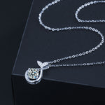 S925 Sterling Silver Moissanite Fishtail Necklace