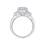 925 Sterling Silver Statement Moissanite Ring