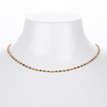 Dopamine Colored Zirconium Necklace in 925 Sterling Silver