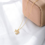 S925 Silver Zircon Inlaid Twelve Constellation Pendant Necklace