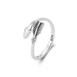 S925 Sterling Silver Sexy Minimalist Ring with Adjustable Opening