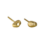 S925 Sterling Silver Irregular Surface Stud Earrings