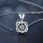 S925 Sterling Silver Moissanite Eight Awn Star Necklace