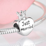 S925 Sterling Silver Valentine's Day Crown Heart-Shaped Pendant