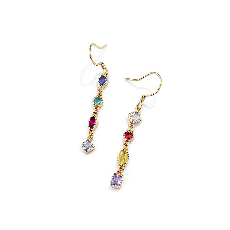 S925 Sterling Silver and Zircon Earrings