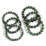 Natural Green Rutilated Quartz Bead Bracelet