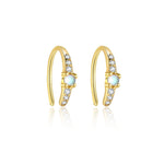 S925 Sterling Silver Zircon Earrings