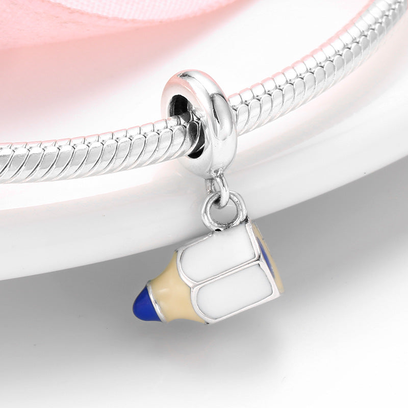 S925 Sterling Silver Pencil Pendant