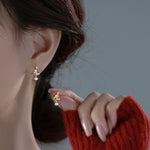 Moissanite Colorful Diamond Christmas Tree Stud Earrings — 925 Sterling Silver