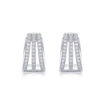 S925 Silver Long Moissanite Earrings