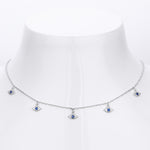 S925 Sterling Silver Fashion Evil Eye Necklace