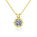 S925 Sterling Silver  Moissanite Heart-Shaped Necklace