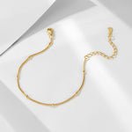 S925 Sterling Silver Bean Chain Small Ball Bracelet
