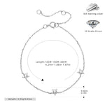 S925 Sterling Silver Pentagram Bracelet with Zirconia