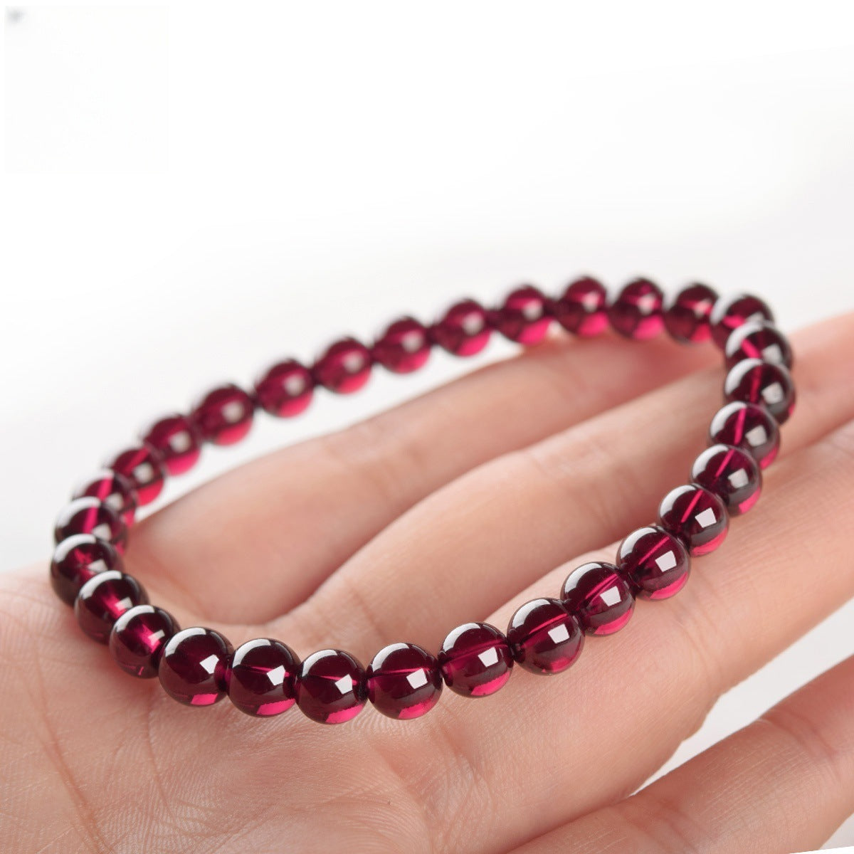 Natural Rhodolite Garnet Bracelet