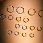 Plain S925 Sterling Silver Hoop Earrings