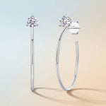 S925 Silver "Graceful Afternoon" Moissanite Earrings