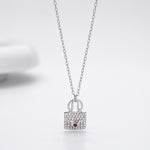 S925 Sterling Silver Fashionable Versatile Zirconia Necklace for Bags