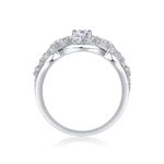 S925 Sterling Silver Ring with Moissanite