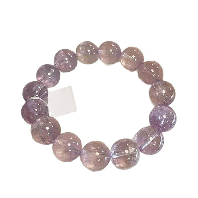 Natural Lavender Amethyst Beaded Bracelet