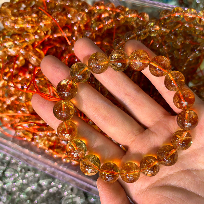 Natural Yellow Phantom Citrine Bracelet