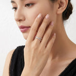 S925 Silver Intertwined Love Moissanite Ring