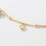 S925 Sterling Silver Gold-Plated Tassel Hazelnut Zircon Inlaid Necklace