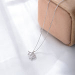 S925 Silver Zircon Inlaid Twelve Constellation Pendant Necklace