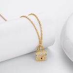 S925 Sterling Silver Fashionable Versatile Zirconia Necklace for Bags