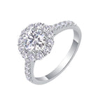 S925 Silver Moissanite "True Love" Ring