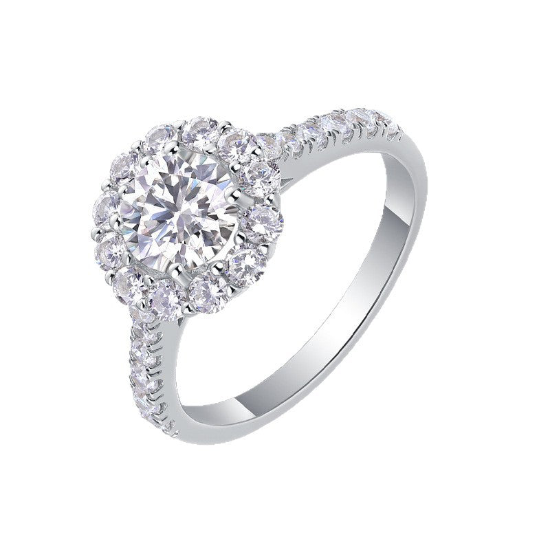 S925 Silver Moissanite "True Love" Ring