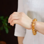 Natural Yellow Phantom Quartz Bracelet