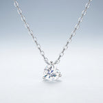S925 Silver Heart-Shaped Moissanite Pendant Necklace