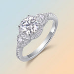 S925 Silver Moissanite Ring