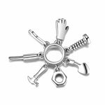 S925 Sterling Silver Daily Life Tool Pendant