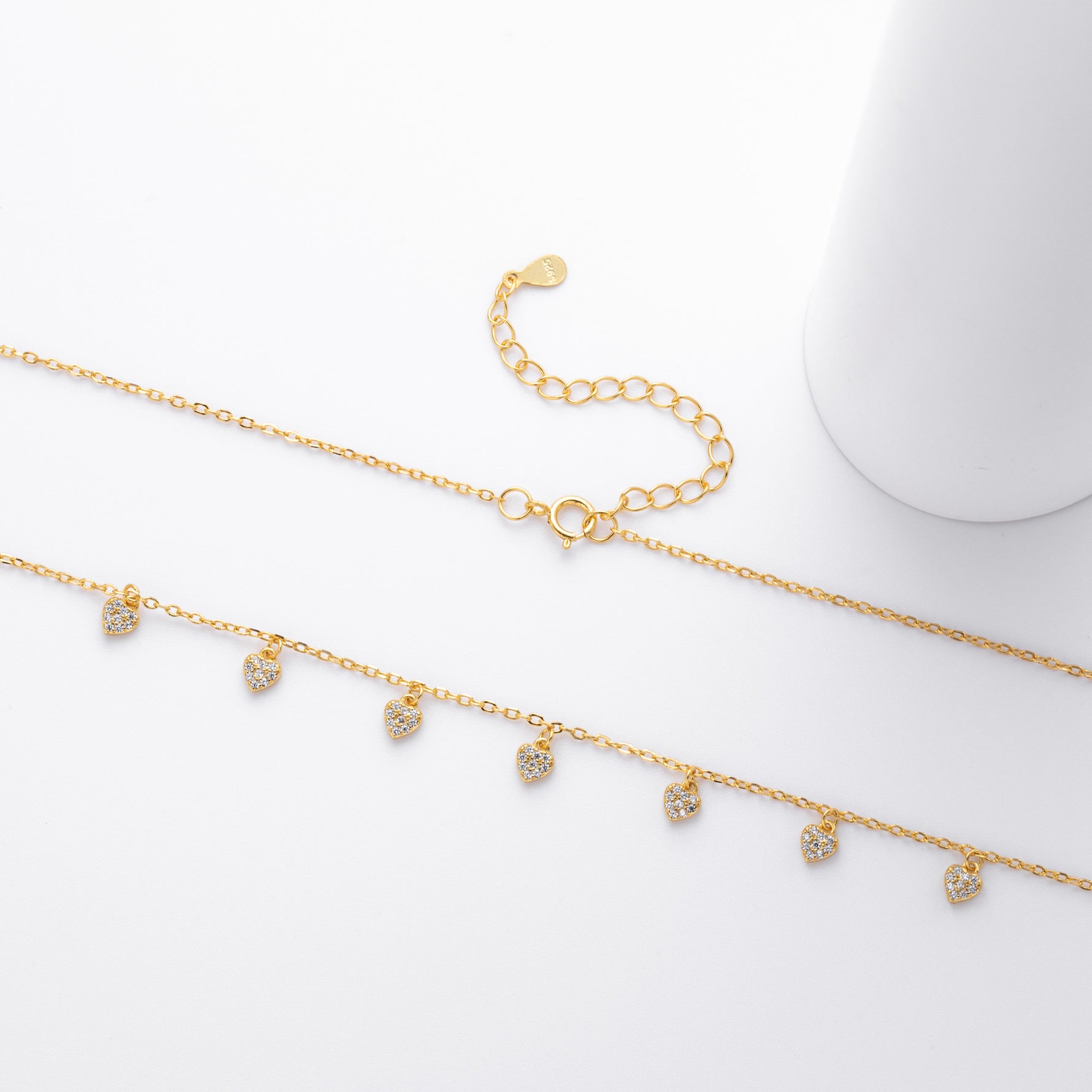 S925 pure silver zirconia ins exclusive necklace
