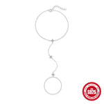 S925 Sterling Silver Moissanite Stackable Bracelet
