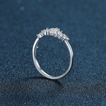 S925 Sterling Silver Starry Sky Moissanite Ring