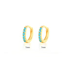 925 Sterling Silver & Zircon Hoop Earrings (men and women)